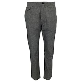 Pantaloni dritti Louis Vuitton in cotone grigio