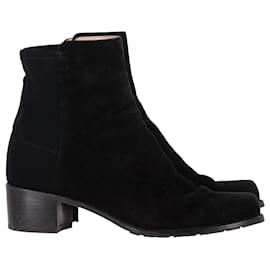Stivaletti Stuart Weitzman in suede nero