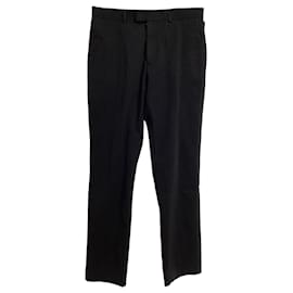 Pantaloni slim-fit con fibbia dettagliata Louis Vuitton in cotone nero