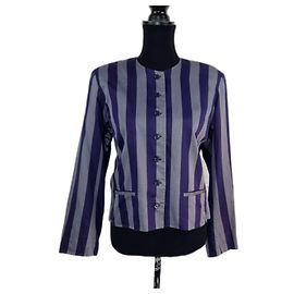 Giacca Kenzo da donna a righe blu vintage anni '80
