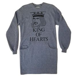 Vestido gris Moschino King of Hearts