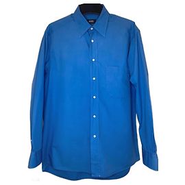 Camicia Hugo Boss azzurra in cotone da uomo M