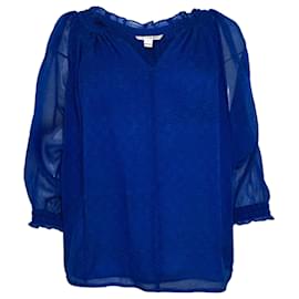 Blouse Diane von Furstenberg en soie bleue - Diane Von Furstenberg