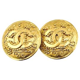 Orecchini a clip dorati Chanel