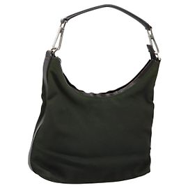 Borsa a mano GUCCI in tela khaki 000 0602 Auth ti2770