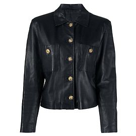 Autre Marque Giacca in pelle nera A.N.G.E.L.O. Vintage Cult