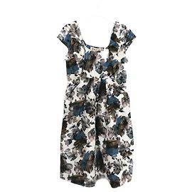 Vestido floral Primrose azul y marrón Marni Primavera 2007