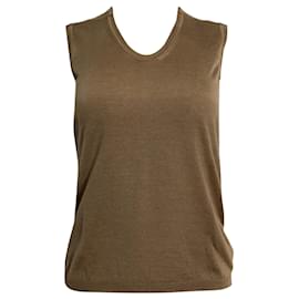 Brauner Cashmere-Top von Saint Laurent