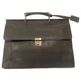 Borsa a tracolla Gucci in pelle nera da uomo