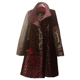 Abrigo Desigual de algodón y lana multicolor 42