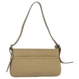 Bolso de hombro de cuero beige Auth am7618 BURBERRY