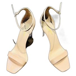 Saint Laurent Sandalo stiletto in pelle verniciata 'Jane'