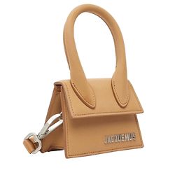Jacquemus Le Chiquito Micro Borsa in Pelle Caramel