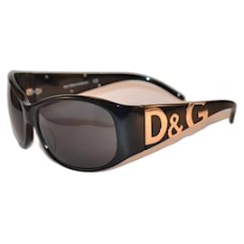 D&G D&G3008M Sonnenbrille schwarz Kunststoff Gold