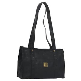 Borsa a spalla MCM Vicetos Logogram PVC Nera Auth SW023