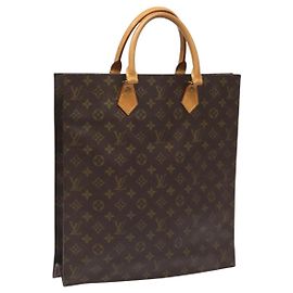 LOUIS VUITTON Sac Plat Monogram Borsa a Mano M51140 LV Auth ep7390