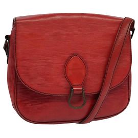 LOUIS VUITTON Epi Saint Cloud GM Borsa a Spalla Rossa M52197 LV Auth yb724