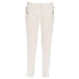 Pantalones de denim blanco de algodón Balmain - años 2000