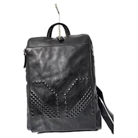 MCM Mittelgroßer M Moment Rucksack aus geprägtem Kalbsleder Schwarz