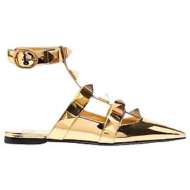 Sandali Valentino Garavani Roman Stud in pelle oro