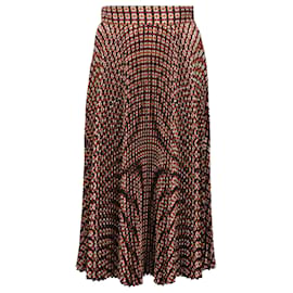 Mulberry bedruckter Midirock aus mehrfarbigem Polyester