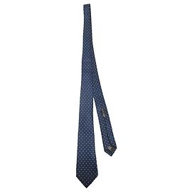 Cravatta a pois Ralph Lauren in seta blu navy