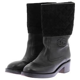 Botines CHANEL T.EU 37.5 Cuero