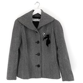 Christian Dior Dior x John Galliano Fall 2005 Dice Pin Trimmed Bar Jacket