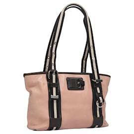 BALLY Tote Bag aus Leder in Pink Dunkelbraun Silber Auth bs22247 - Bally