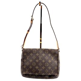 Louis Vuitton Musette Tango Borsa a mano marrone in pelle