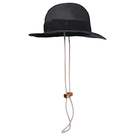 GUCCI - Cappello di paglia nero Gucci (L)