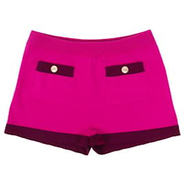 CHANEL - Fuchsia Cashmere Shorts von Chanel (Größe 38)