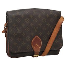 LOUIS VUITTON Monogram Cartouchiere MM Sac à épaule M51253 LV Auth BA061