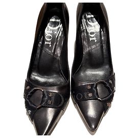 Décolleté Dior Nere in Pelle a Punta Affilata