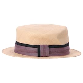 Cappello Fedora Maison Michel in paglia beige