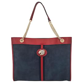 Gucci Maxi Rajah Tote Blue & Red