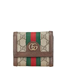 Gucci GG Supreme Ophidia Dreifach-Brieftasche