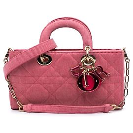 Dior Rosa Mittel Denim Macrocannage Lady D Joy