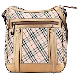 Borsa a tracolla Burberry Beige Nova Check Canvas