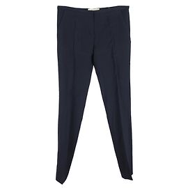 Pantalones rectos Balenciaga en lana azul marino