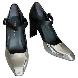 Décolleté bicolore con cinturino Tara MJ Hi nero argento United Nude taglia 38