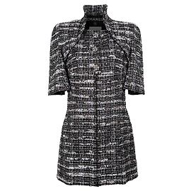 Chanel 14K$ Celeb Style  Black Ribbon Tweed Jacket Rare