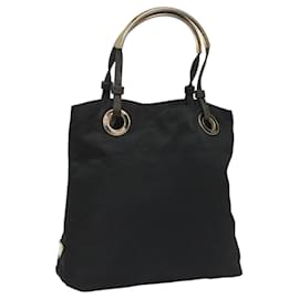 PRADA Borsa a mano in nylon nero Auth bs22622