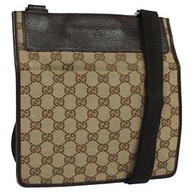 Borsa a Spalla GG Canvas GUCCI Beige 27639 Auth ep7391