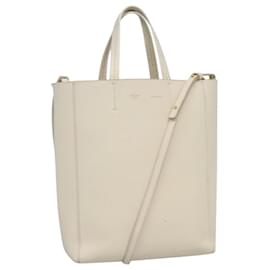 Céline Borsa a mano CELINE in pelle 2 in 1 bianca Auth BA203