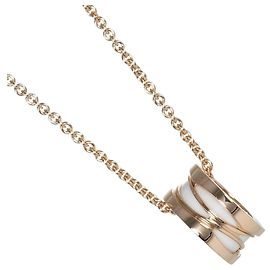 Bulgari Collana Bvlgari B.zero1 in Oro Rosa e Ceramica