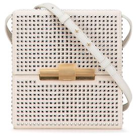 Bottega Veneta Borsa a tracolla in tela Daisey con cristalli marroni