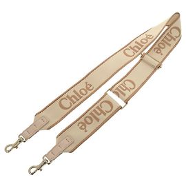 Beige Canvas Schultergurt Chloé