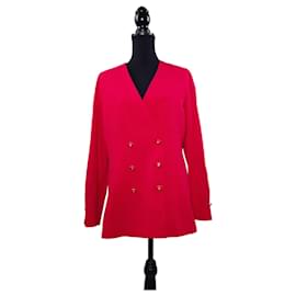 Valentino Garavani Giacca rossa doppiopetto Valentino Miss V anni '90