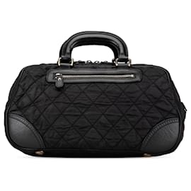 Chanel Nero Parigi New York Borsa da Viaggio in Nylon Trapuntato